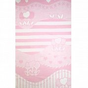 "Ермошка" одеяло байковое жаккардовое 100% хлопок розовое 57-8ЕТЖ